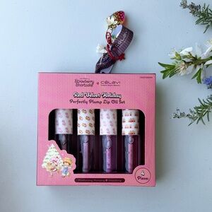 Celavi x Strawberry Shortcake Red Velvet Holiday Perfectly Plump Lip Oil Set